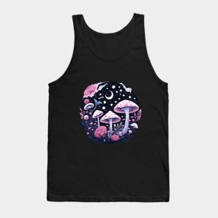 Mushrooms and Roses Tank Top